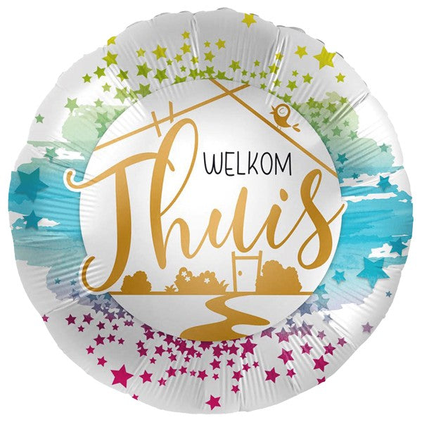 Folie helium ballon Welkom Thuis