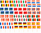 Vlagprikkertjes Landen 50 stuks