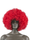 Afro pruik rood