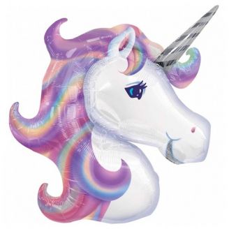 Folie helium ballon Shape Unicorn Metallic 81cm