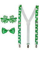St Patrick's Day set (bretels, strik en partybril)