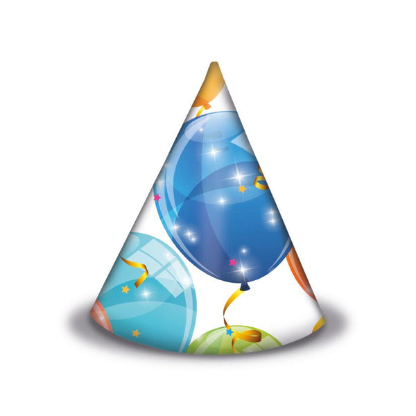 Hoedjes  Sparkling Balloons 6 stuks
