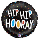 Folie helium ballon Hip Hip Hooray
