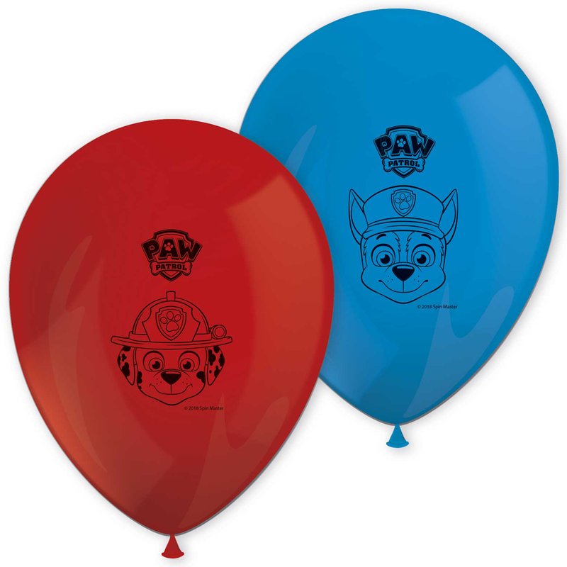 Ballonnen Paw Patrol (8 stuks)