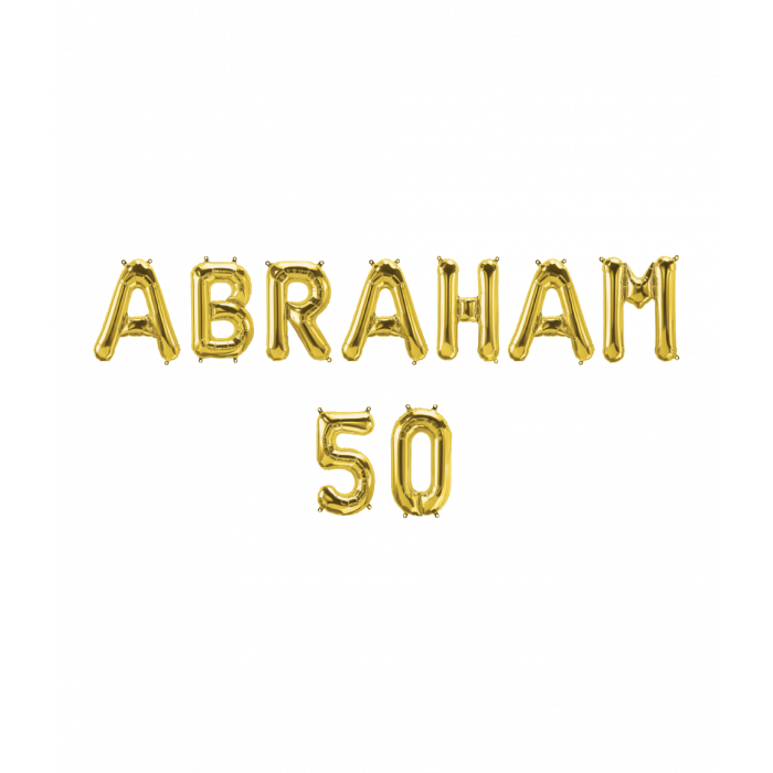 Folie letters Abraham 50 (40cm)