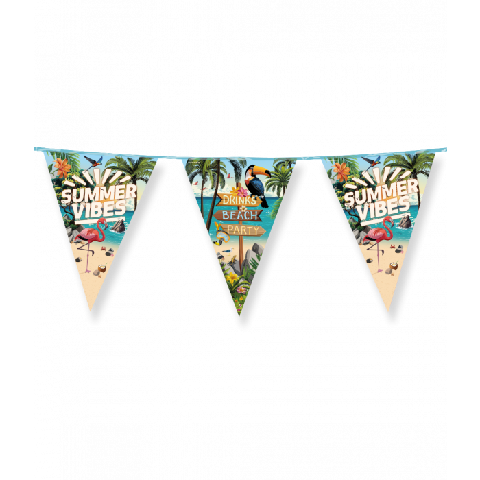Vlaggenlijn Party Folie Summer Vibes