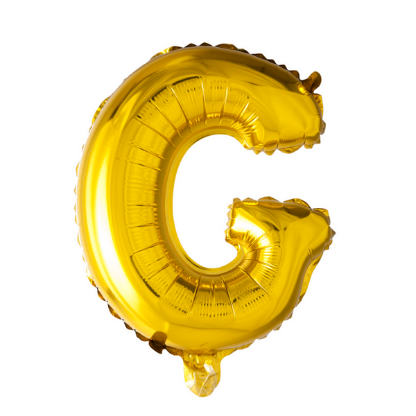 Folie Letter 16" goud verkrijgbaar van A tot Z