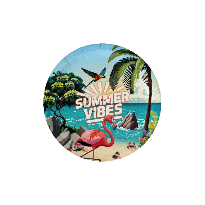 Bordjes Summer Vibes, 8 stuks