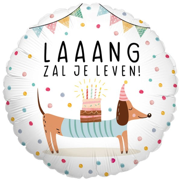 Folie helium ballon Lang zal je leven!