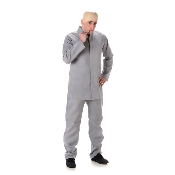 Halloween Kostuum Grijs incl. kale kop