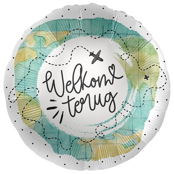 Folie helium ballon Welkom Terug