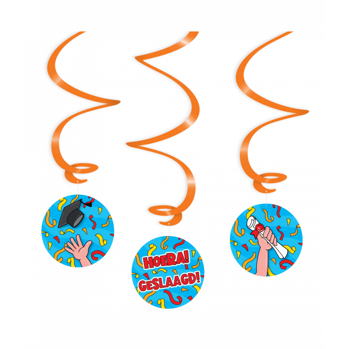 Hangdeco Swirl Geslaagd Cartoon