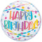Bubble ballon Happy Birthday Confetti & Streamers