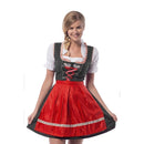 Dirndl Laura zwart/rood mt M/38