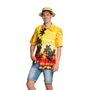 Hawaii shirt Paradise Geel div. maten