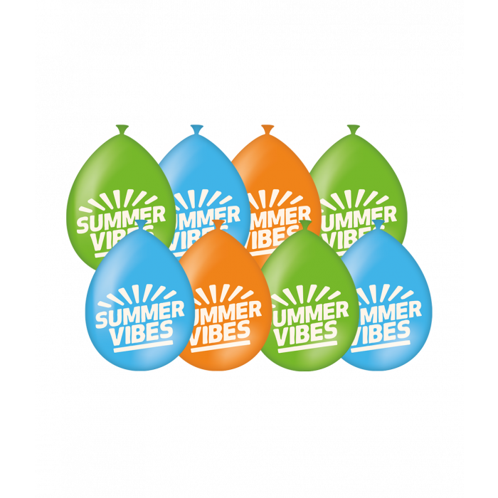 Party Ballonnen Summer Vibes, 6 stuks