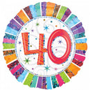 Folie helium ballon 40 jaar celebrations