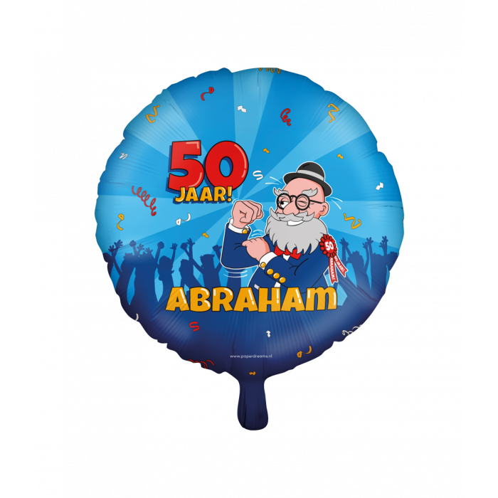 Folie helium ballon Cartoon Abraham 50