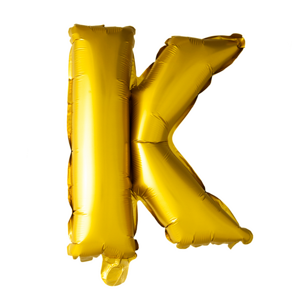 Folie Letter 16" goud verkrijgbaar van A tot Z