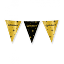 Vlaggenlijn Classy folie Gefeliciteerd