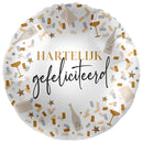 Folie helium ballon Hartelijk Gefeliciteerd