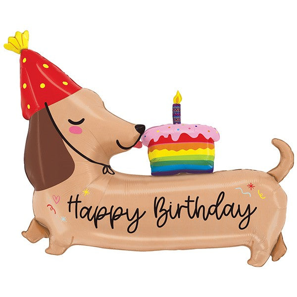 Folie helium ballon Shape Teckel 109cm