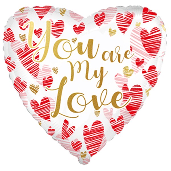 Folie helium ballon You are my Love
