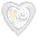 Folie helium ballon Just Married