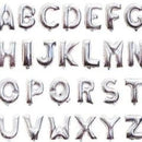 Folie Letter 16" zilver verkrijgbaar van A tot Z