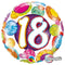 Folie helium ballon 18 jaar dots & glitz