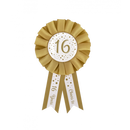 Rozet Gold/White, div. leeftijden