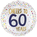 Folie helium ballon Cheers to 60 years