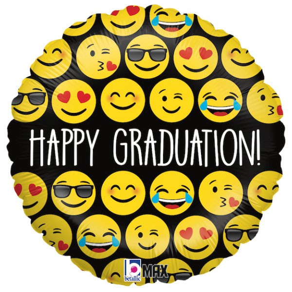 Folie helium ballon Emoji Graduation