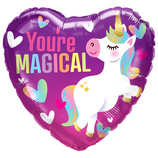 Folie helium ballon Happy Birthday You're Magical Unicorn
