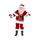 Kerstman kostuum fluweel deluxe met cape XL