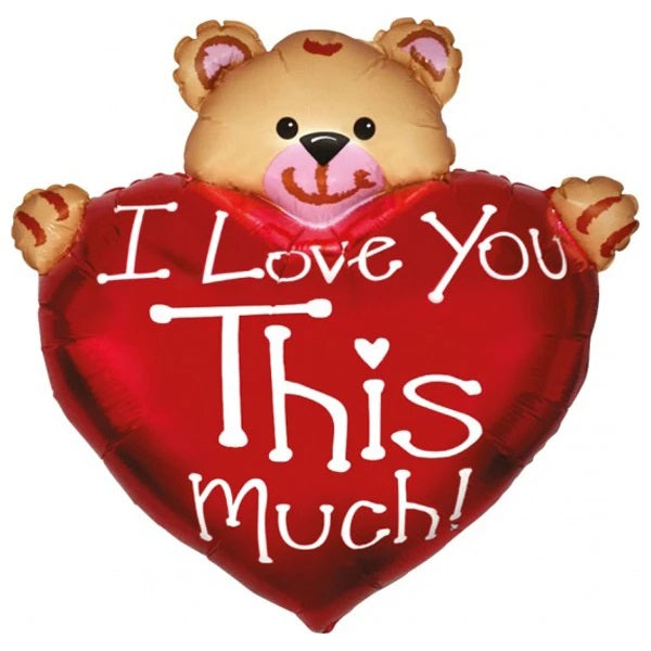 Folie helium ballon Shape Bear Love