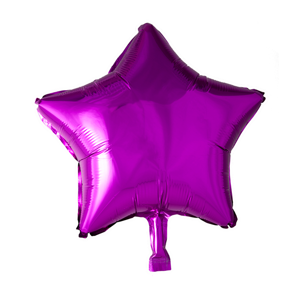 Folie helium ballon Ster fuchsia
