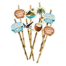 Rietjes papier Summer Vibes, 8 stuks