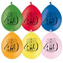 Ballonnen bedrukt 40. 10 stuks assorti kleuren