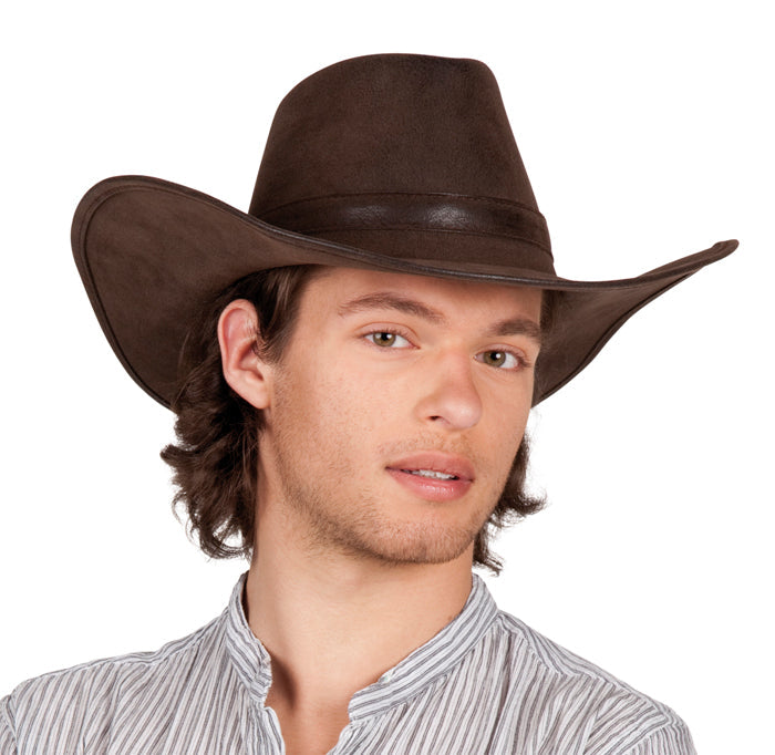 Cowboy hoed Wyoming lederlook bruin