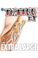 Tijdelijke Arm Tattoo Flames 10x28cm