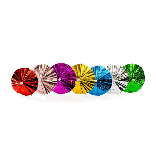 Parasol Picks Metallic, div. kleuren