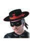 Oogmasker Zorro zwart met band