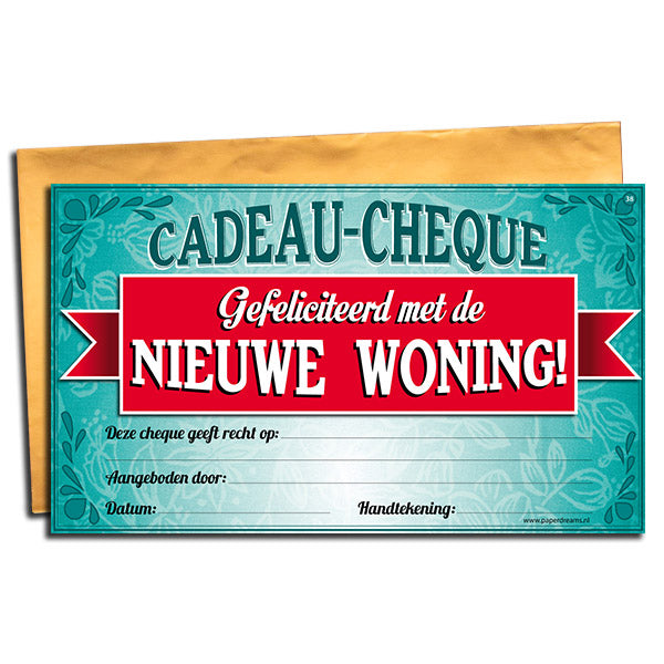 Cadeau-cheque Nieuwe Woning