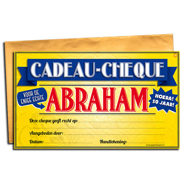 Cadeau-cheque  Abraham