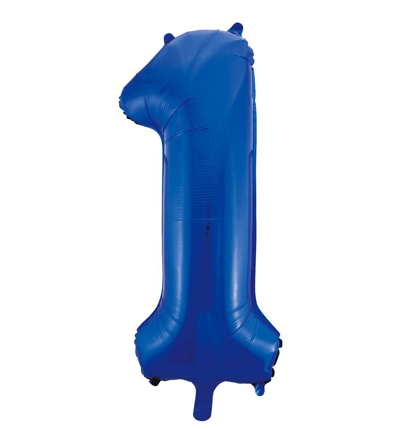 Folie cijfer 16'' / 40cm Blauw 0-9