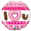 Folie helium ballon Donut I love U