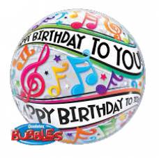 Bubble helium ballon Happy Birthday muziek
