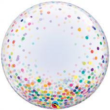 Bubble helium ballon Deco Confetti Dots Color
