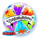 Bubble helium ballon Congratulations